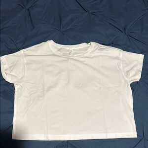 Lululemon White Crop Top